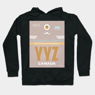 YYZ CANADA Toronto airport code Hoodie